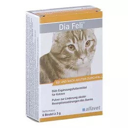 DIA FELI Prášek pro kočky, 6X3 g