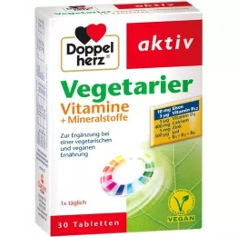 DOPPELHERZ Vegetariánské vitamíny+minerály Active, 30 ks