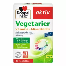 DOPPELHERZ Vegetariánské vitamíny+minerály Active, 30 ks