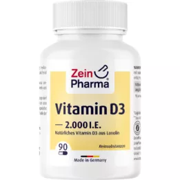 VITAMIN D3 2 000 I.U. kapsle, 90 ks