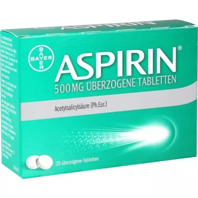 ASPIRIN 500 mg potahované tablety, 20 ks