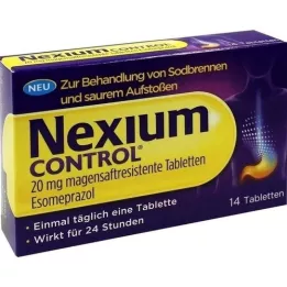 NEXIUM Kontrolní 20 mg entericky potahované tablety, 14 ks