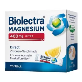 BIOLECTRA Hořčík 400 mg ultra Direct Lemon, 20 ks