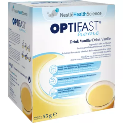 OPTIFAST domácí nápoj vanilkový prášek, 8X55 g