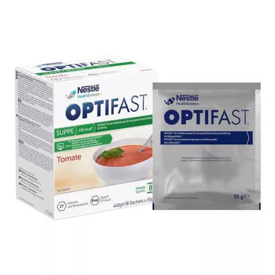 Optifast domácí polévka rajčatový prášek, 8X55 g