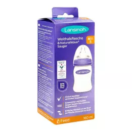 Lansinoh širokohrdlá láhev 160 ml savička S (1 kus)