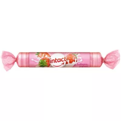 INTACT Dextrózová rolka jahodový jogurt, 40 g