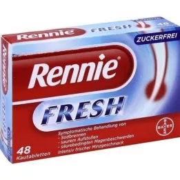 RENNIE FRESH Žvýkací tablety, 48 ks