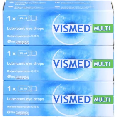 VISMED MULTI Oční kapky, 3x10 ml