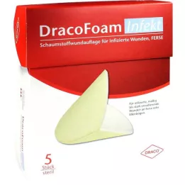 Dracofoam Infection Heel Foam Obvaz na rány, 5 ks