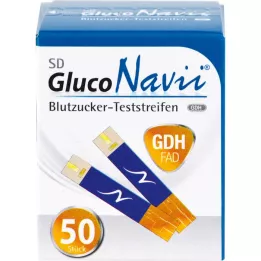 SD GlucoNavii GDH Testovací proužky na glukózu v krvi, 1x50 ks