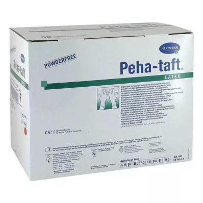 Peha-Taft latexové chirurgické rukavice vel. 7, 50x2 kusy