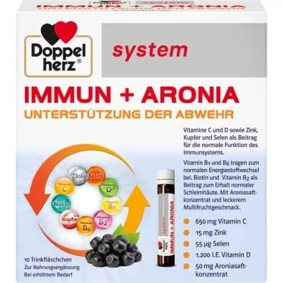 DOPPELHERZ Ampule systému Immun+Aronia, 10 ks