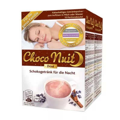 Čokoládový nápoj na dobrou noc v prášku Choco Nuit, 20 ks