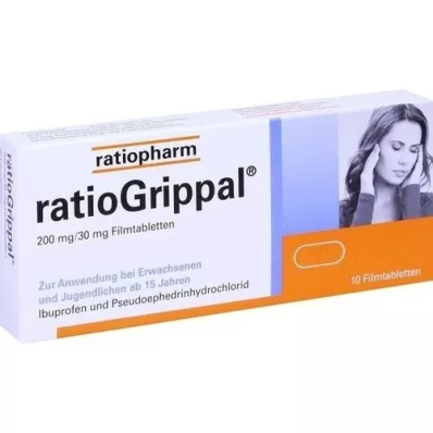 RATIOGRIPPAL 200 mg/30 mg potahované tablety, 10 kusů