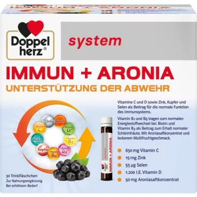 DOPPELHERZ Ampule systému Immun+Aronia, 30 ks