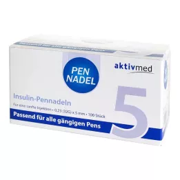 PEN-NADELN Univerzální 5 kanyl 0,23x5 mm 32 G, 100 ks