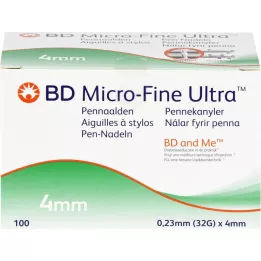 BD MICRO-FINE ULTRA Jehly do pera 0,23x4 mm, 100 ks