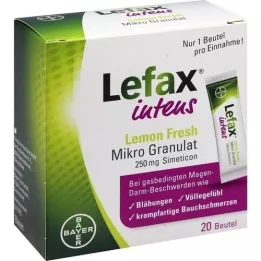 LEFAX intenzivní Lemon Fresh Micro Granul. 250 mg Sim. 20 ks