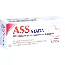 ASS STADA 100 mg entericky potahované tablety, 50 ks