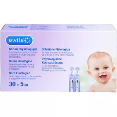 ALVITA ampule s fyziologickým roztokem, 30X5 ml