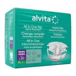 ALVITA Inkontinenční kalhoty All-in-One maxi xl night, 20 ks
