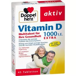 DOPPELHERZ Vitamin D3 1000 I.U. EXTRA Tablety, 45 ks