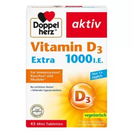 DOPPELHERZ Vitamin D3 1000 I.U. EXTRA Tablety, 45 ks
