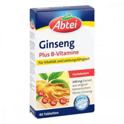 ABTEI Ženšen plus vitamíny skupiny B, 40 ks
