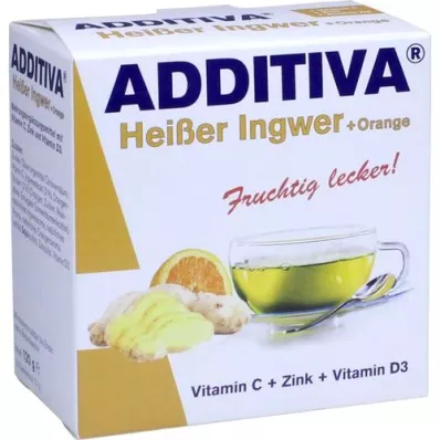 ADDITIVA horký zázvor+pomerančový prášek, 120 g