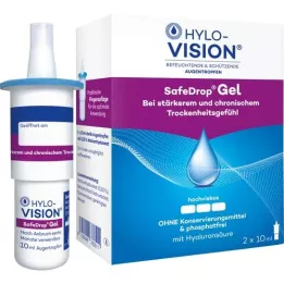 HYLO-VISION Oční kapky SafeDrop Gel, 2X10 ml