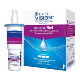 HYLO-VISION Oční kapky SafeDrop Gel, 2X10 ml