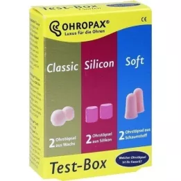 OHROPAX Testovací krabička 3 typy špuntů do uší, 3 x 2 ks