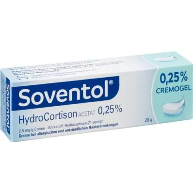 SOVENTOL Hydrokortizon acetát 0,25% krém, 20 g