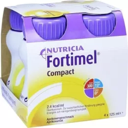 FORTIMEL Compact 2.4 Meruňková příchuť, 4x125 ml