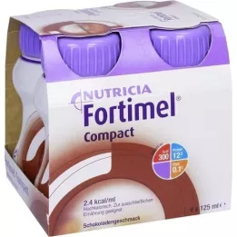 FORTIMEL Compact 2.4 Čokoládová příchuť, 4x125 ml