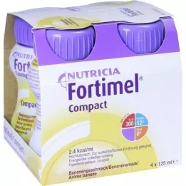 FORTIMEL Compact 2.4 Banánová příchuť, 4x125 ml
