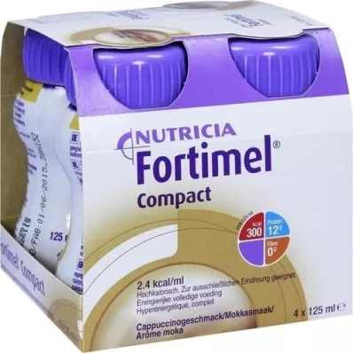 FORTIMEL Compact 2.4 Příchuť cappuccino, 4x125 ml