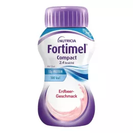 FORTIMEL Compact 2.4 Jahodová příchuť, 4x125 ml
