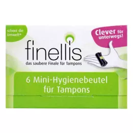 FINELLIS Mini hygienické sáčky na tampony na cesty, 6 ks