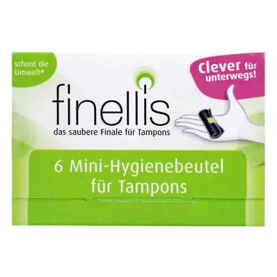 FINELLIS Mini hygienické sáčky na tampony na cesty, 6 ks