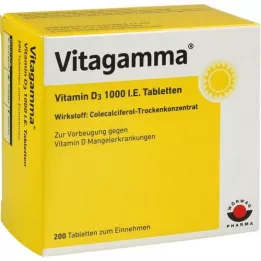 VITAGAMMA Vitamin D3 1000 I.U. tablety, 200 ks