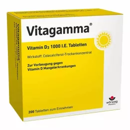 VITAGAMMA Vitamin D3 1000 I.U. tablety, 200 ks