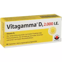 VITAGAMMA D3 2 000 I.U. vitamin D3 NEM tablety, 50 ks