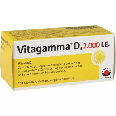 VITAGAMMA D3 2 000 I.U. vitamin D3 NEM tablety, 100 ks