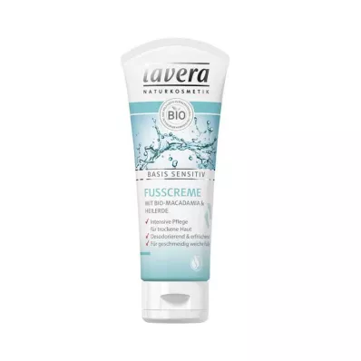 LAVERA basis sensitiv krém na nohy, 75 ml