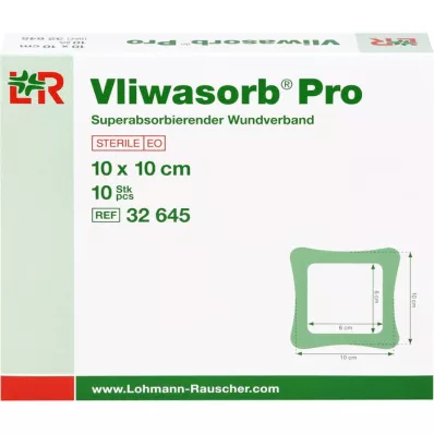 VLIWASORB Pro superabsorb.comp.sterile 10x10 cm, 10 ks