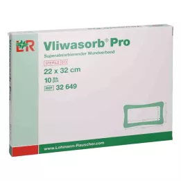 Vliwasorb Pro suberabsorb.Komp.steril 22x32 cm, 10 ks