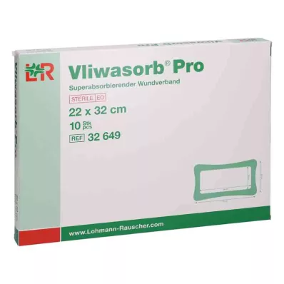Vliwasorb Pro suberabsorb.Komp.steril 22x32 cm, 10 ks