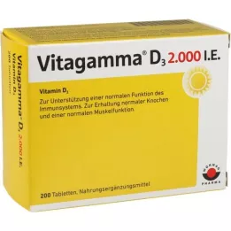 VITAGAMMA D3 2 000 I.U. vitamin D3 NEM tablety, 200 ks